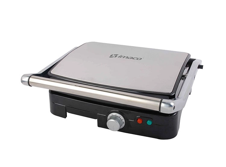 PARRILLA ELÉCTRICA IMACO IG2923 GRILL SANDWICH PANINI PLATEADO - 2