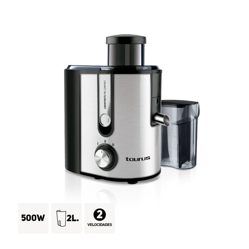 EXTRACTOR DE JUGO TAURUS 500 W LIQUAFRUITS PRO COMPACT - 1