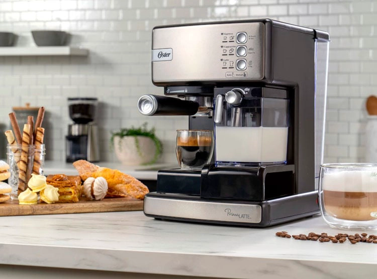 CAFETERA OSTER AUTOMÁTICA PRIMA LATTE I 15 BARES ACERO INOXIDABLE BVSTEM6603SS - 8