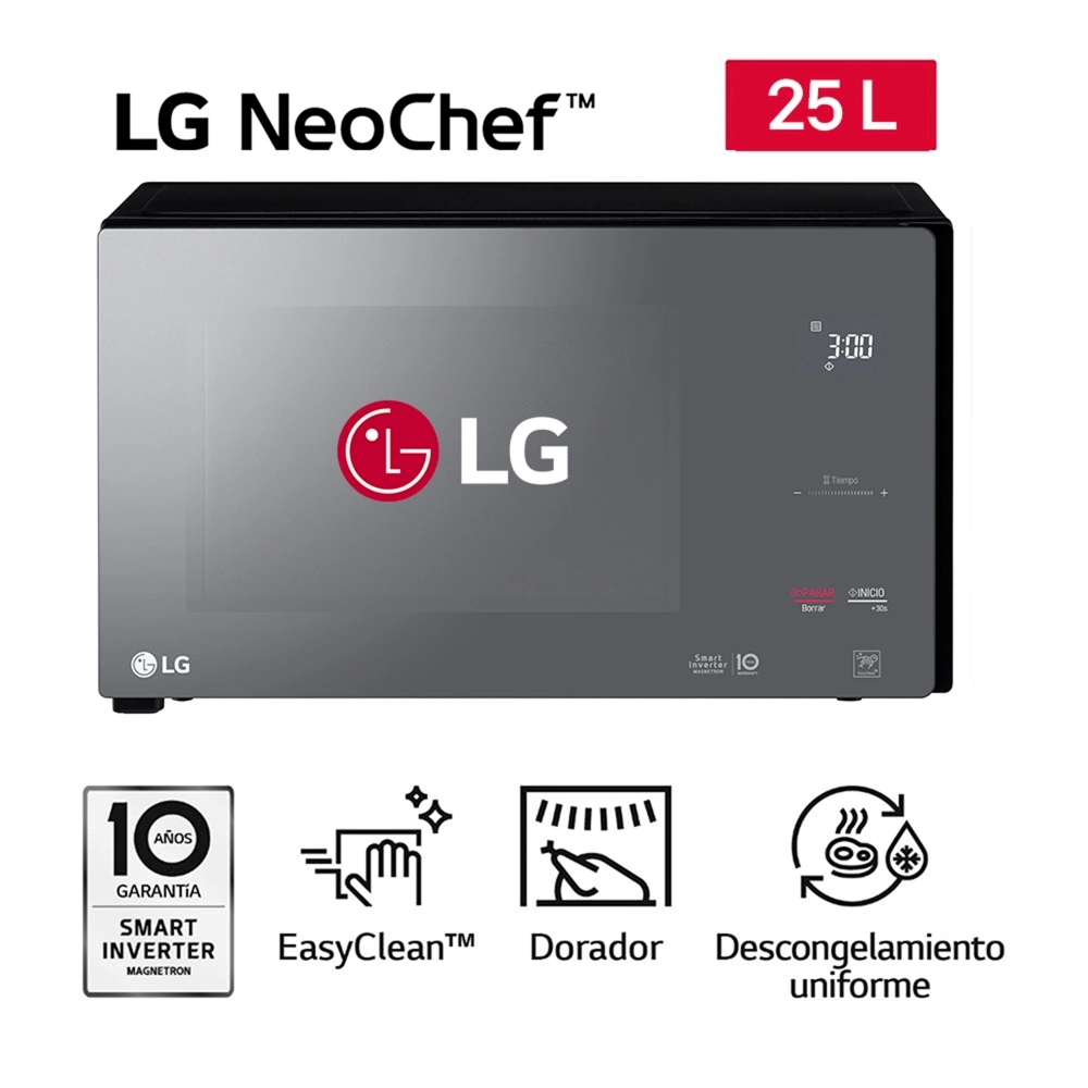MICROONDAS LG 25L MH6596DIR EASYCLEAN NEGRO - 1