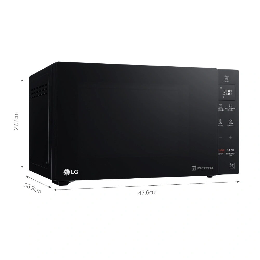 MICROONDAS LG 25L MS2536GIS EASYCLEAN NEGRO - 2