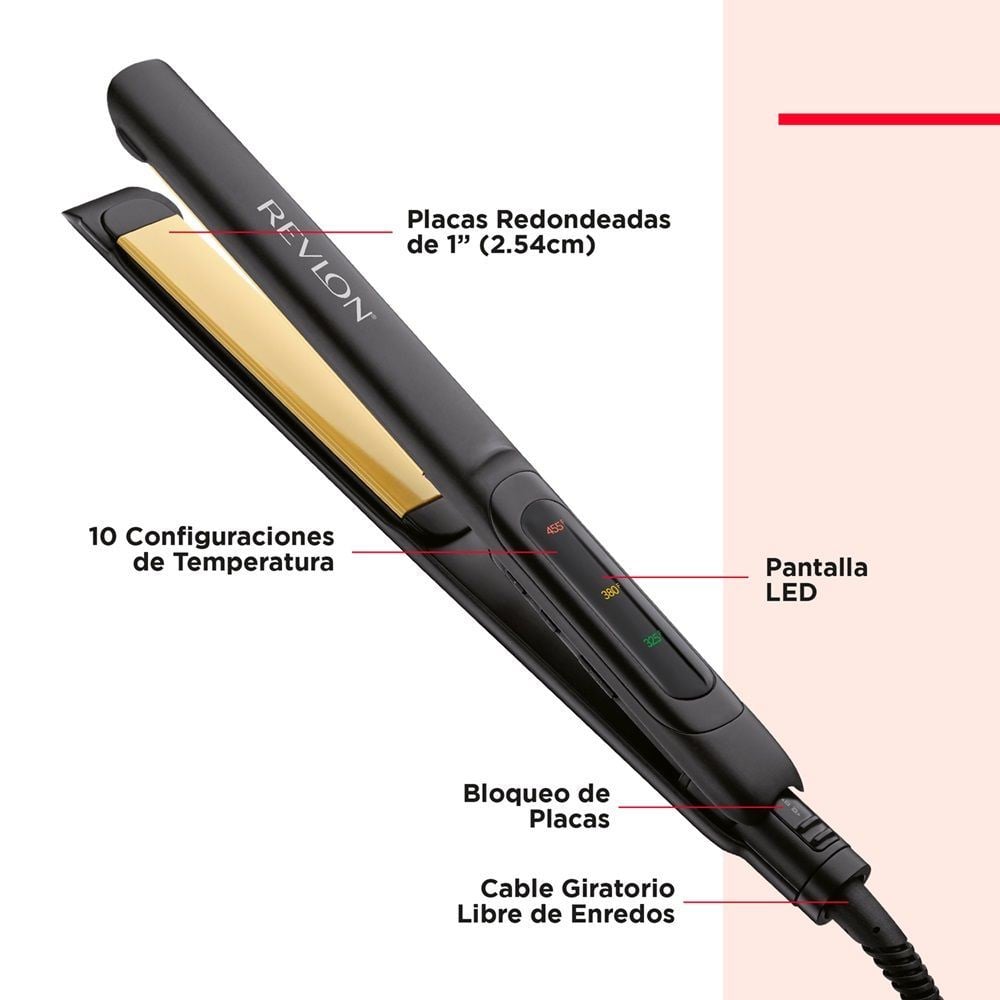 ALISADORA CABELLO REVLON TURMALINA RVST2174N1 3 X 1 CERÁMICA 235°C - 3