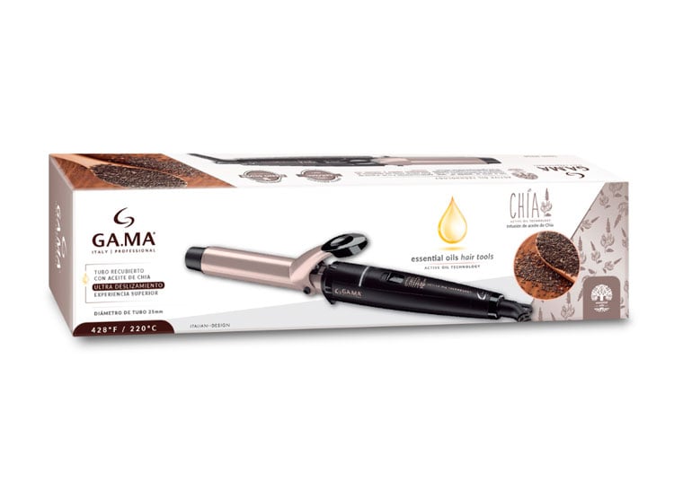 RIZADOR DE CABELLO GAMA ROSADO CERÁMICA CHÍA 25 MM - 4