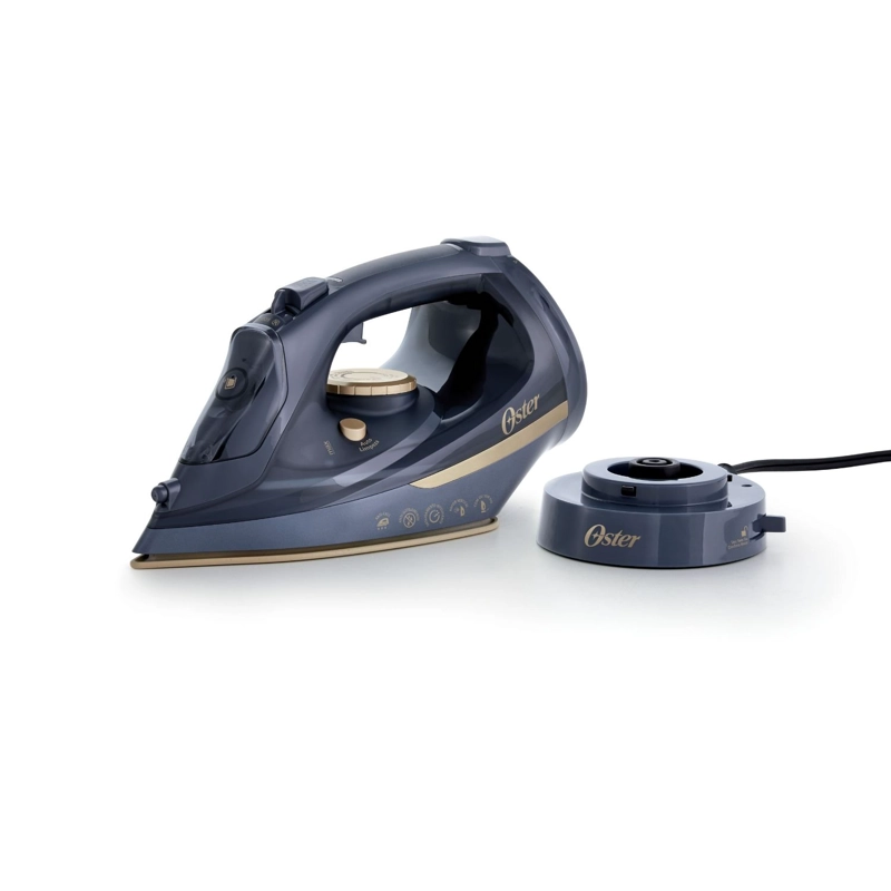 PLANCHA DE VAPOR OSTER INALÁMBRICA 2 EN 1 SUELA DE CERÁMICA AZUL GCSTCC5000 - 6