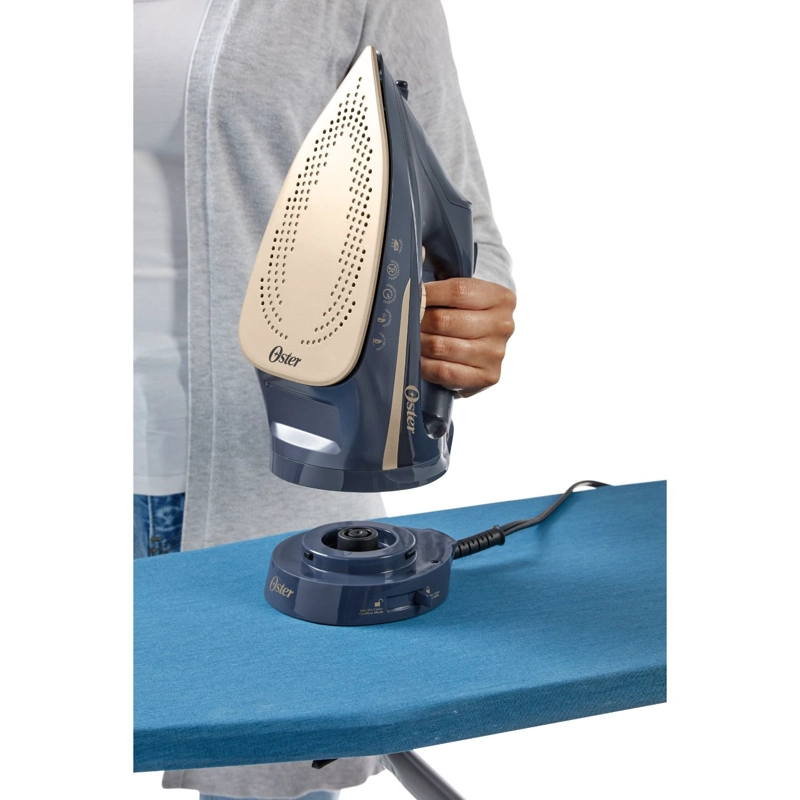 PLANCHA DE VAPOR OSTER INALÁMBRICA 2 EN 1 SUELA DE CERÁMICA AZUL GCSTCC5000 - 8