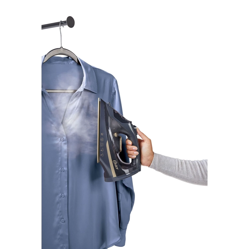 PLANCHA DE VAPOR OSTER INALÁMBRICA 2 EN 1 SUELA DE CERÁMICA AZUL GCSTCC5000 - 9
