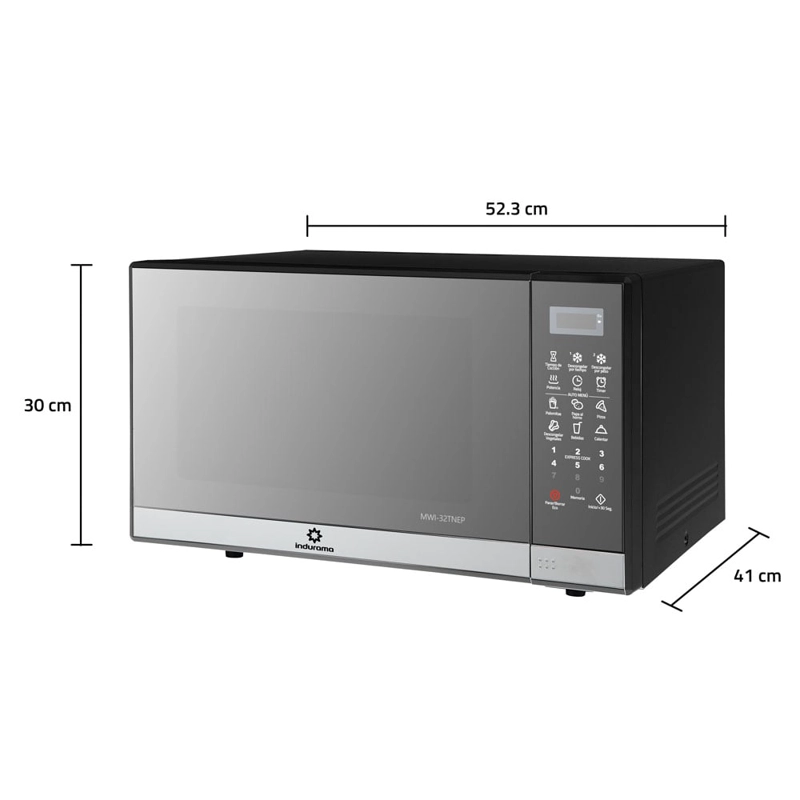 MICROONDAS INDURAMA 32L MWI-32TNEP NEGRO - 4