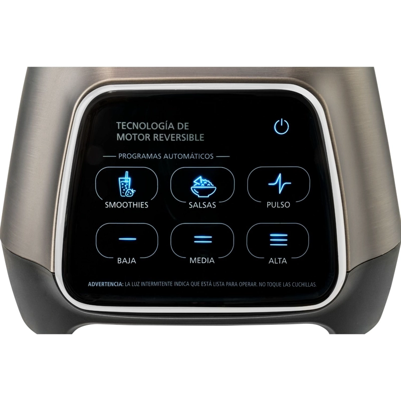 LICUADORA TACTIL CON PROGRAMAS AUTOMÁTICOS Y TECNOLOGÍA REVERSIBLE + VASO BLEND-N-GO BLSTPYG1312XBG - 4