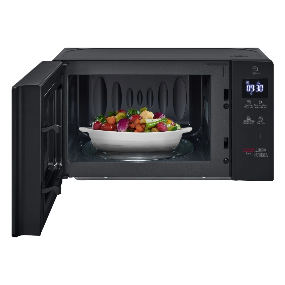 HORNO MICROONDAS LG 20L MS2032GAS EASYCLEAN NEGRO - 6