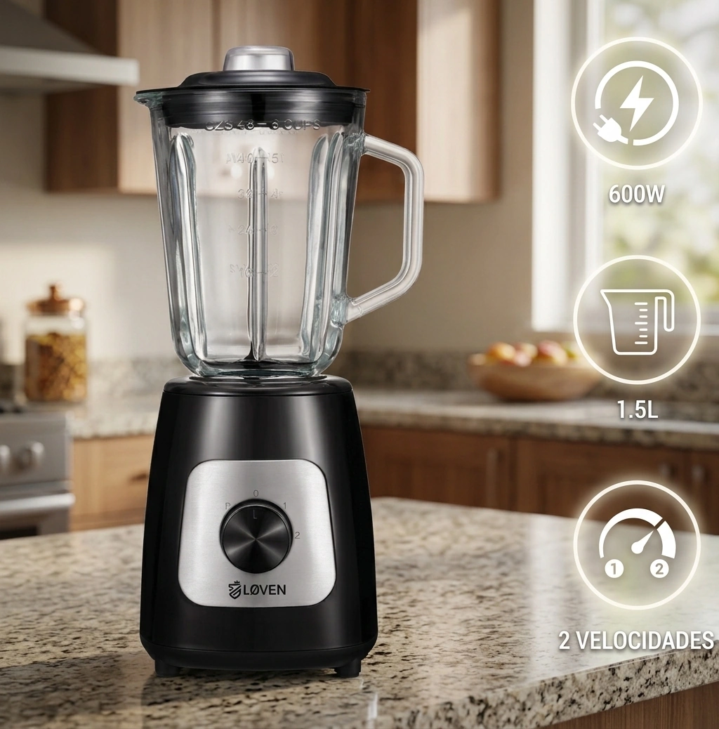 LICUADORA LOVEN SB1580 2 VELOCIDADES 1.5 LT - 1