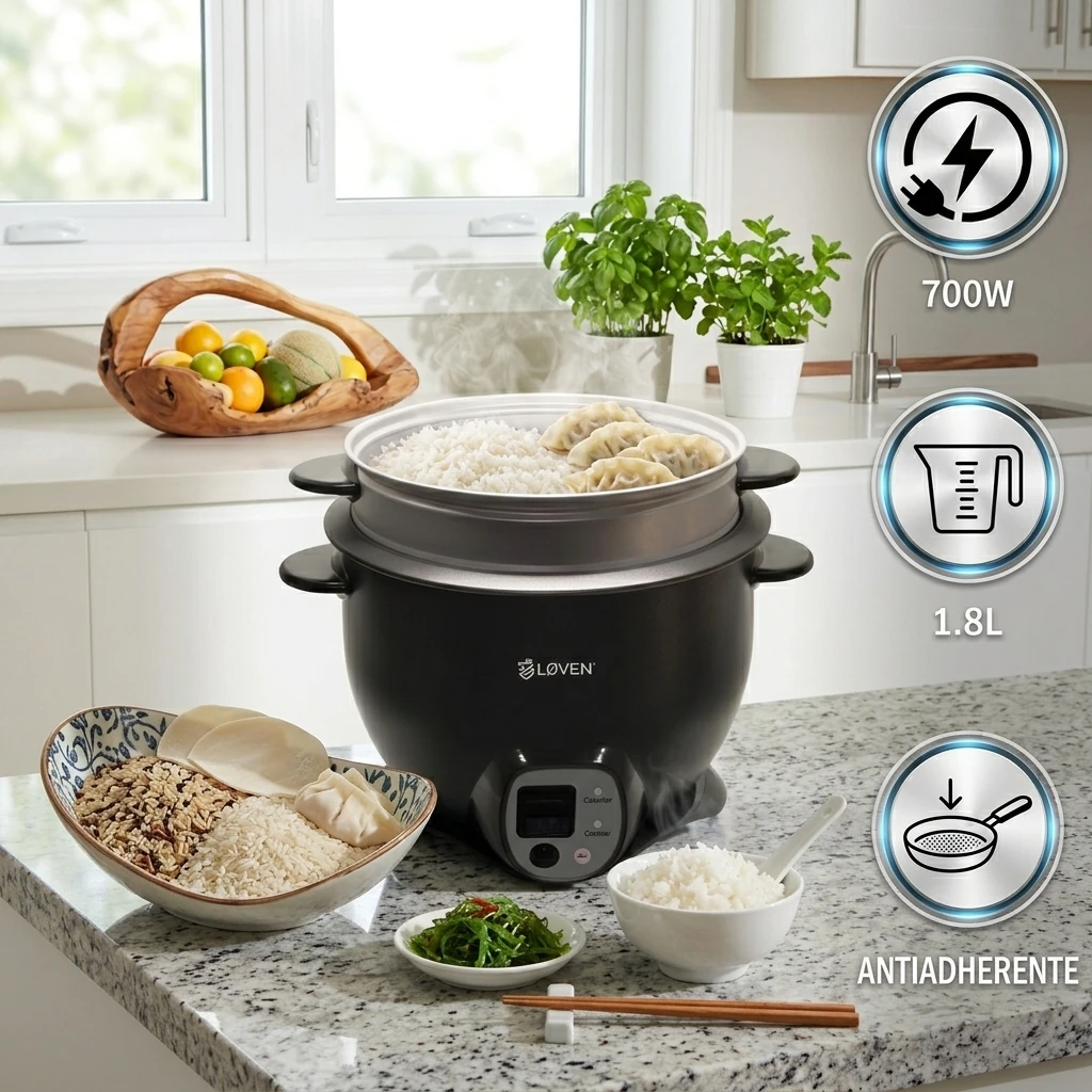 ARROCERA LOVEN SOFREIR VAPORERA COCINAR CALENTAR 1.8LTS RC1872 - 1