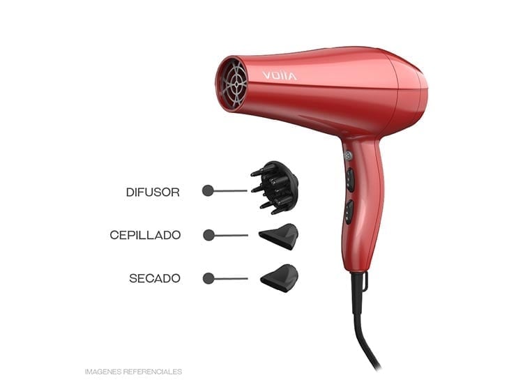 COMBO GAMA SECADORA DE CABELLO CON TURMALINA + RIZADOR TURMALINA + PLANCHA TITANIO - 4