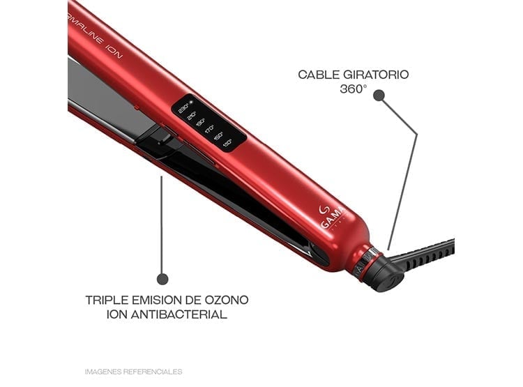 COMBO GAMA SECADORA DE CABELLO CON TURMALINA + RIZADOR TURMALINA + PLANCHA TITANIO - 7