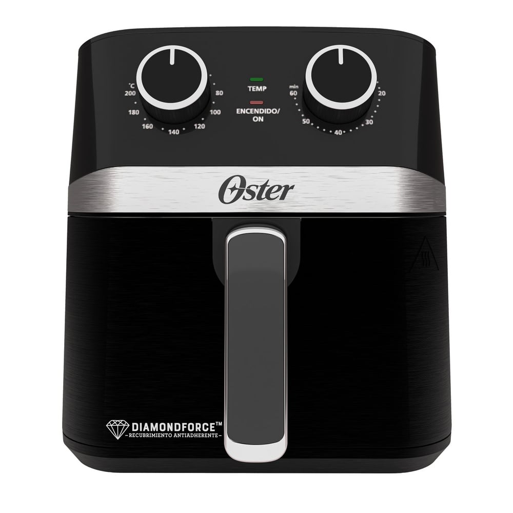 FREIDORA DE AIRE OSTER 4L MANUAL CON RECUBRIMIENTO DIAMONDFORCE CON CONTROL DE TIEMPO Y TEMPERATURA CKSTAF401MDF - 1