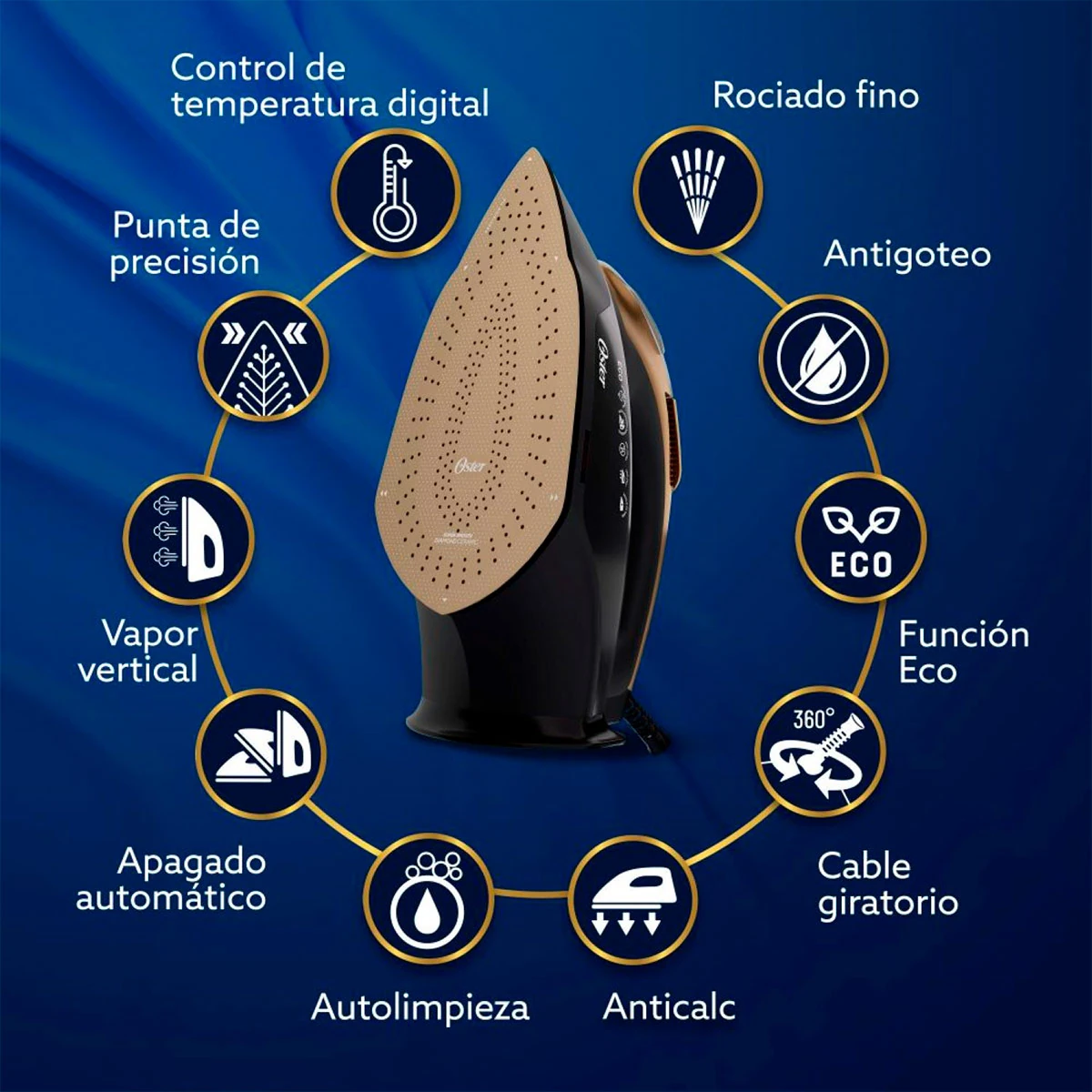 PLANCHA A VAPOR OSTER 2200W GCSTPX9200 - 7