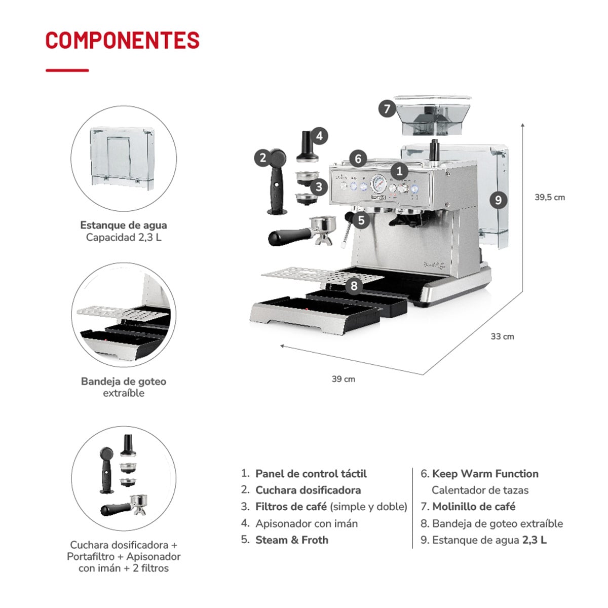 CAFETERA THOMAS ESPRESSO TH-170EMI - 5