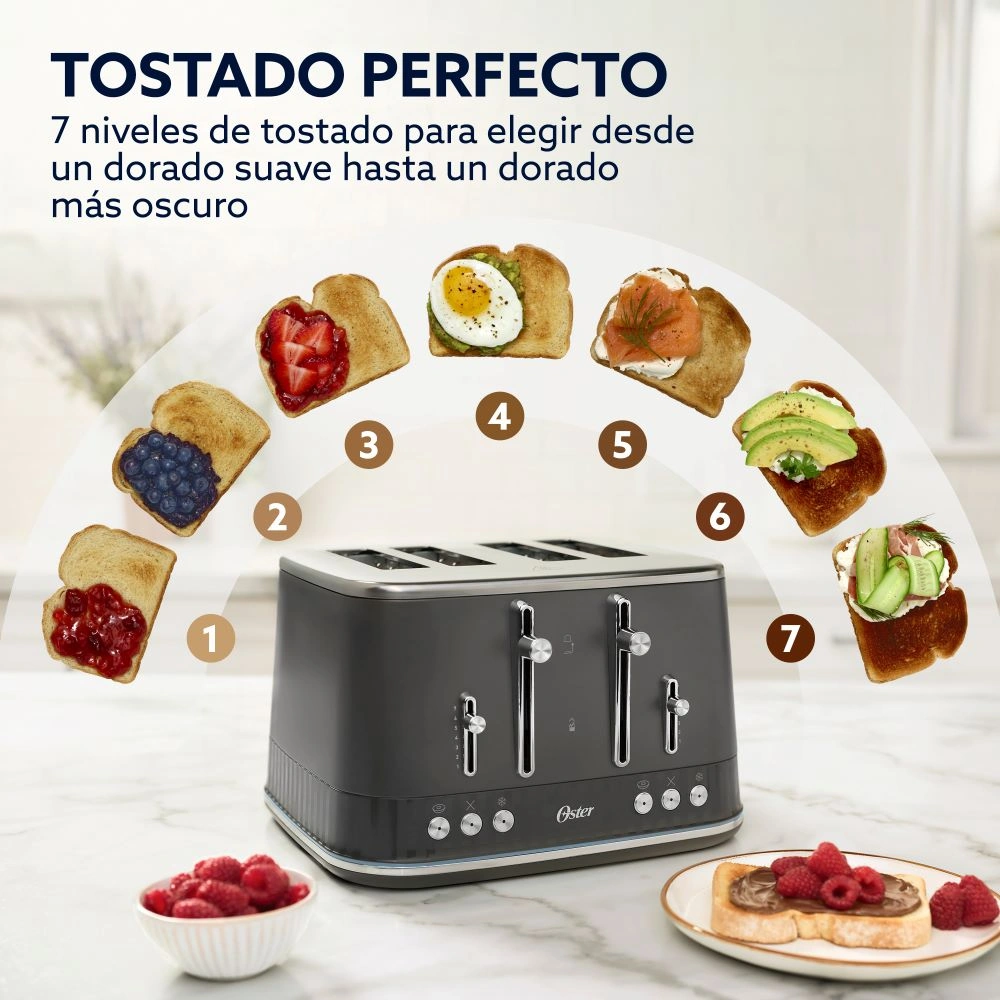 TOSTADOR 4 REBANADAS OSTER GRAPHITE BS TSSTMNGR4S - 3