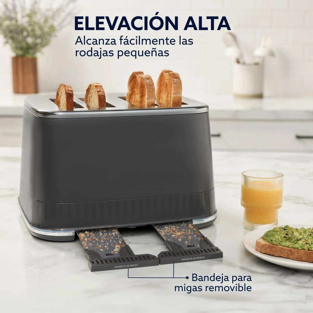 TOSTADOR 4 REBANADAS OSTER GRAPHITE BS TSSTMNGR4S - 5