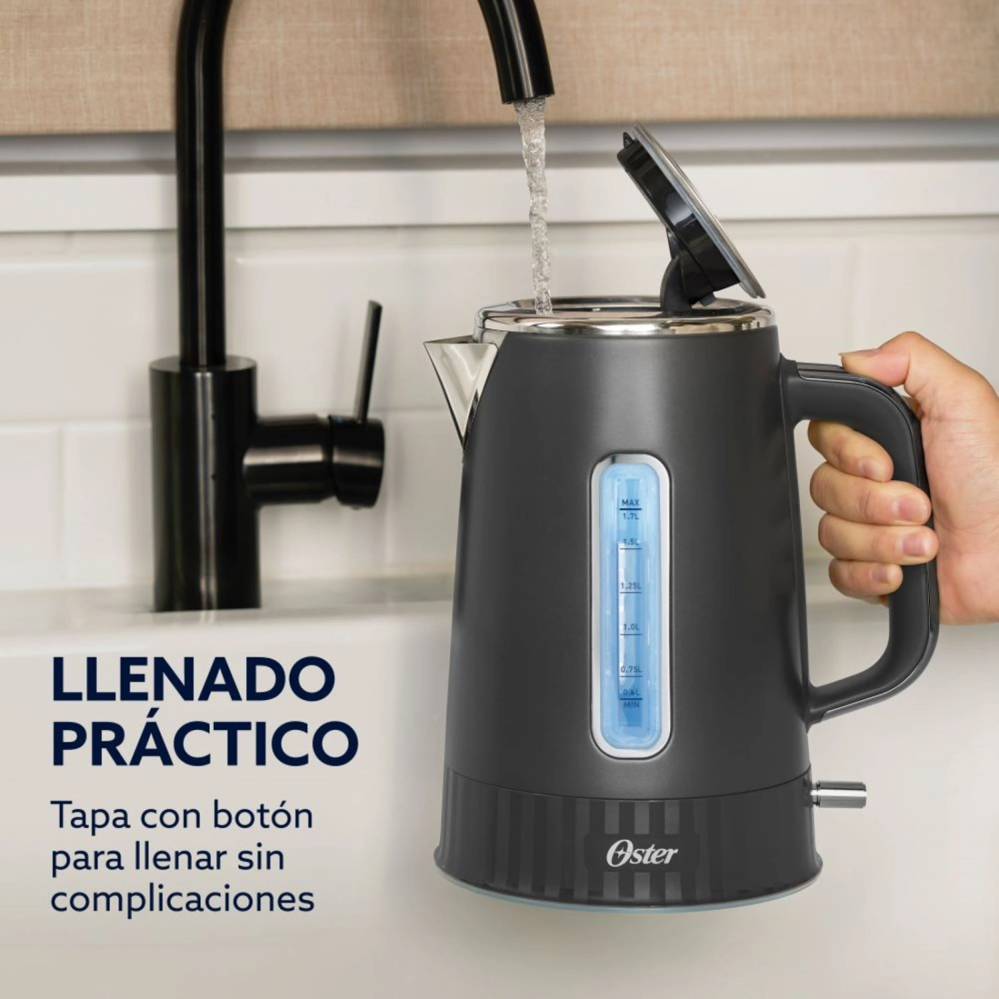 HERVIDOR ELÉCTRICO OSTER 1.7L BVSTKT8107GR 2000W - 6