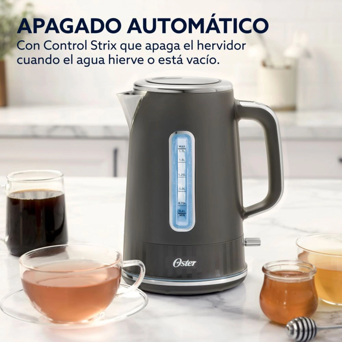 HERVIDOR ELÉCTRICO OSTER 1.7L BVSTKT8107GR 2000W - 7