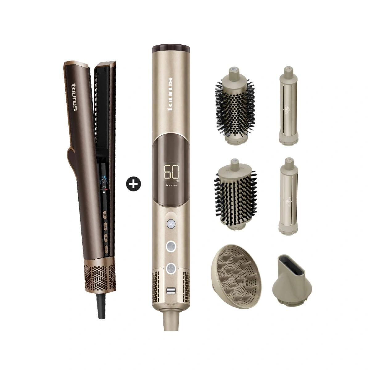 COMBO TAURUS MULTISTYLER AIR PRO FLEX 6 EN 1 + ALISADORA SECADORA PLASMA FUSIÓN - 3