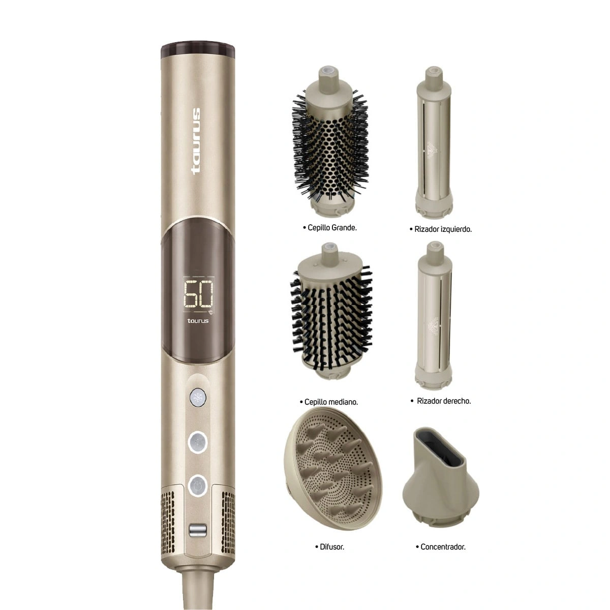 COMBO TAURUS MULTISTYLER AIR PRO FLEX 6 EN 1 + ALISADORA SECADORA PLASMA FUSIÓN - 4