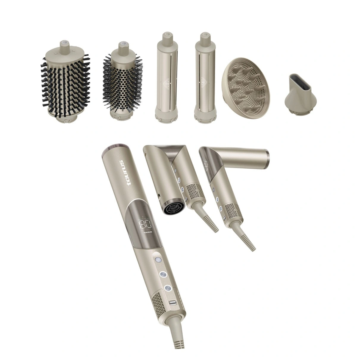 COMBO TAURUS MULTISTYLER AIR PRO FLEX 6 EN 1 + ALISADORA SECADORA PLASMA FUSIÓN - 6