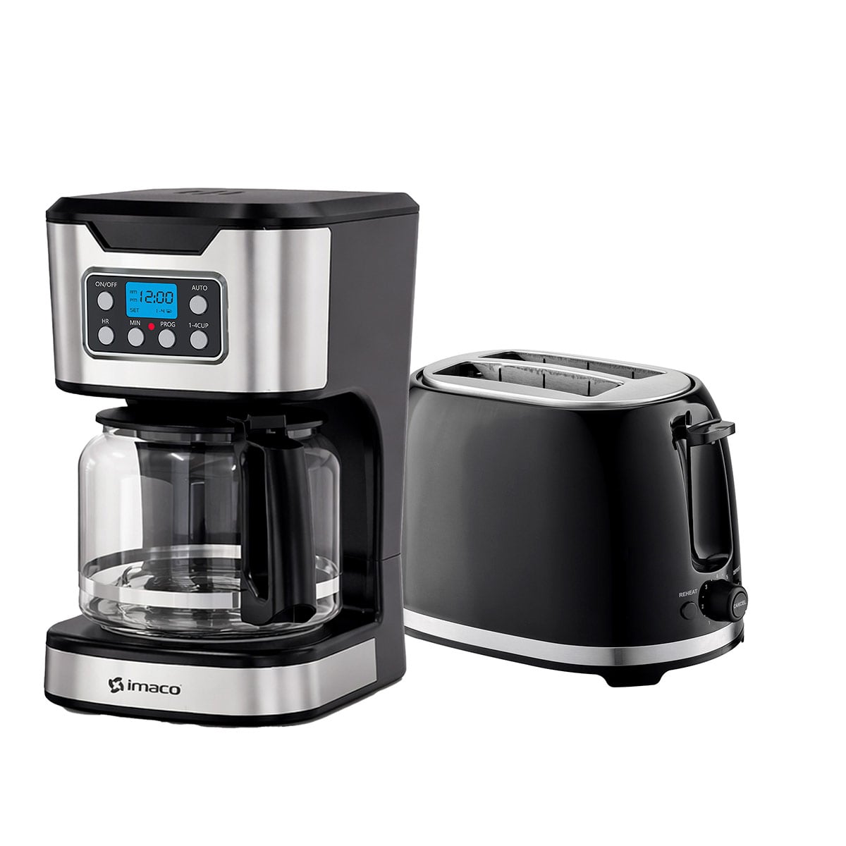 COMBO IMACO CAFETERA CM1282 + TOSTADORA IBT2085N - 1