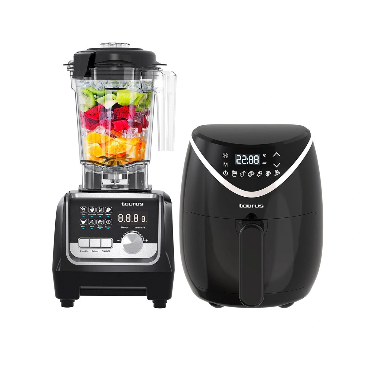 COMBO TAURUS LICUADORA ELITE 1600W + FREIDORA DE AIRE 2.6L BLACK FRYER II - 3