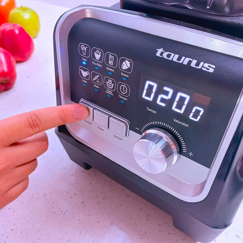 COMBO TAURUS LICUADORA ELITE 1600W + FREIDORA DE AIRE 2.6L BLACK FRYER II - 9
