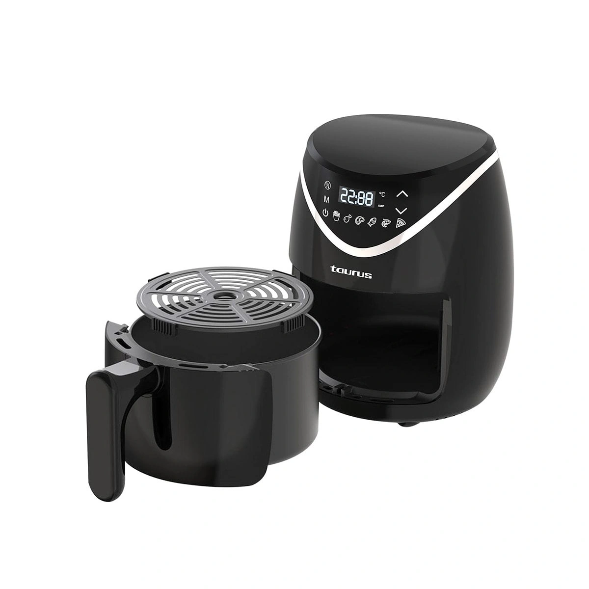 COMBO TAURUS LICUADORA ELITE 1600W + FREIDORA DE AIRE 2.6L BLACK FRYER II - 10