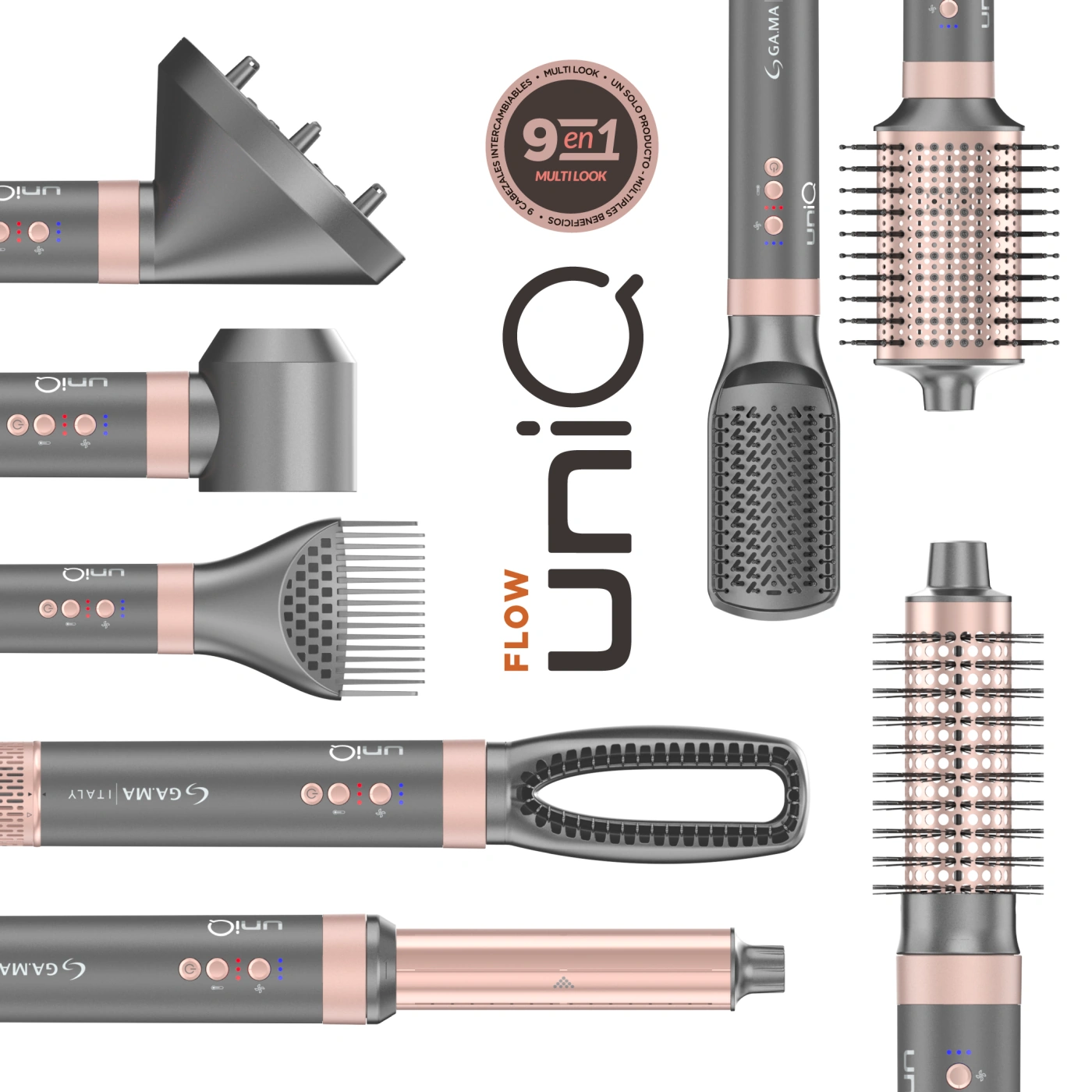CEPILLO MULTISTYLER GAMA UNIQ FLOW 9 EN 1 - 1