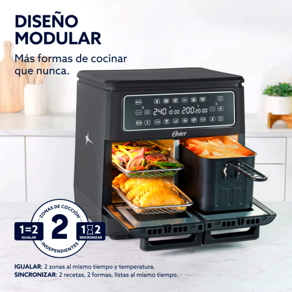 FREIDORA DE AIRE OSTER 11L DIGITAL CKSTAF11MCDDF - 5