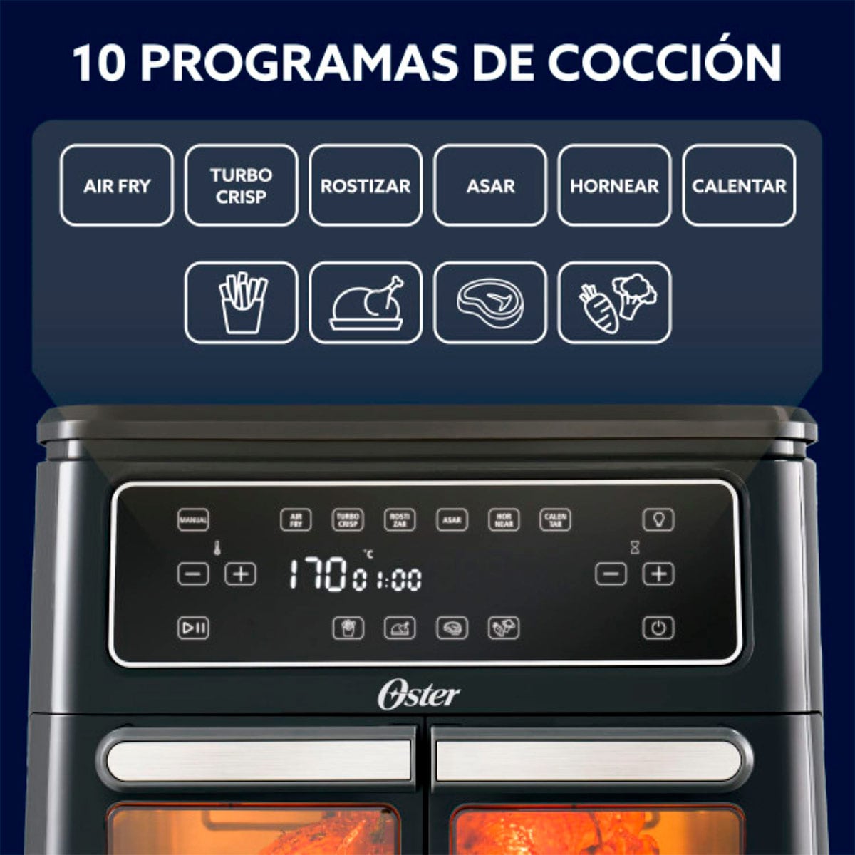 FREIDORA DE AIRE OSTER 11L DIGITAL CKSTAF11MCDDF - 6