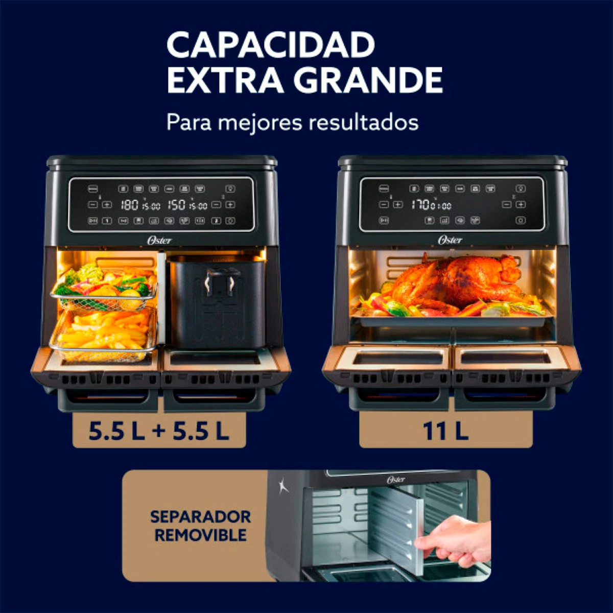 FREIDORA DE AIRE OSTER 11L DIGITAL CKSTAF11MCDDF - 8