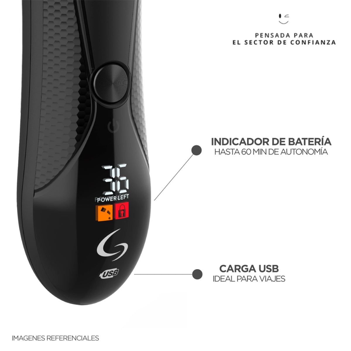 MÁQUINA AFEITADORA GAMA INTIMA MASCULINA EGGO - 6