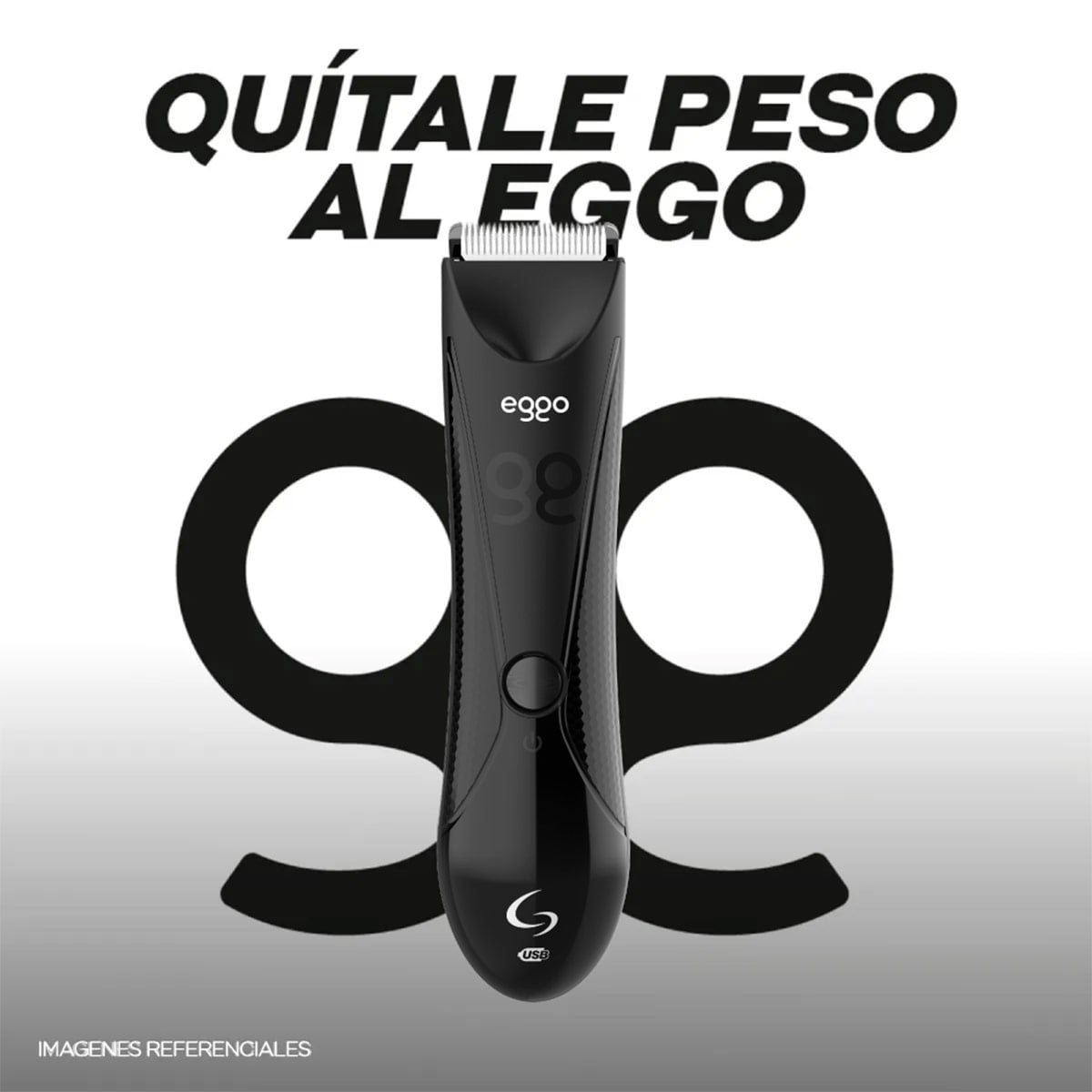 MÁQUINA AFEITADORA GAMA INTIMA MASCULINA EGGO - 8