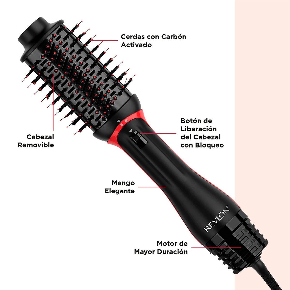 CEPILLO ELÉCTRICO REVLON MULTISTYLER ONE STEP PLUS + CONCENTRADOR - 5
