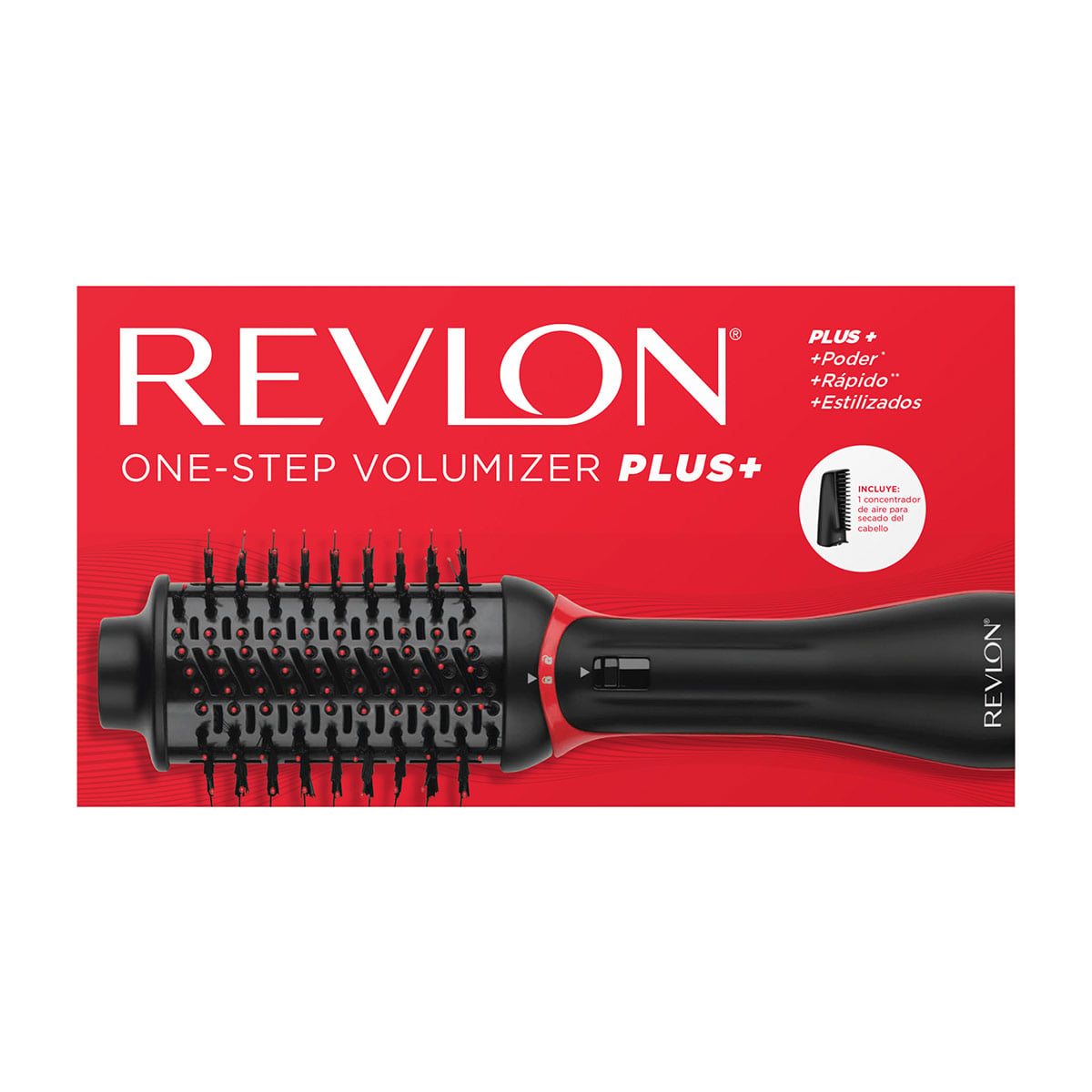 CEPILLO ELÉCTRICO REVLON MULTISTYLER ONE STEP PLUS + CONCENTRADOR - 9