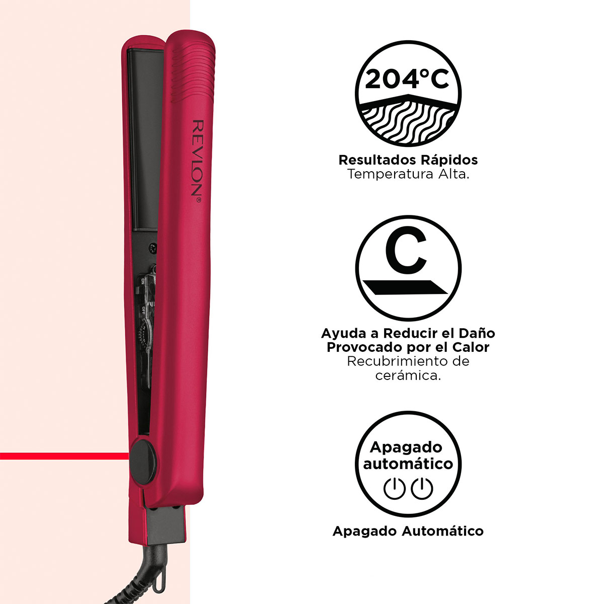 ALISADOR DE CABELLO REVLON CERÁMICA EDICIÓN LIMITADA 1” - 4