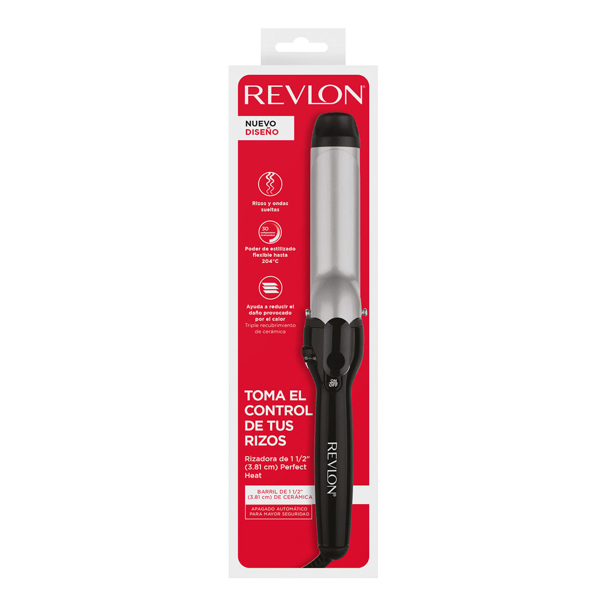 RIZADOR DE CABELLO REVLON 3X CERÁMICA 1 ½” - 6