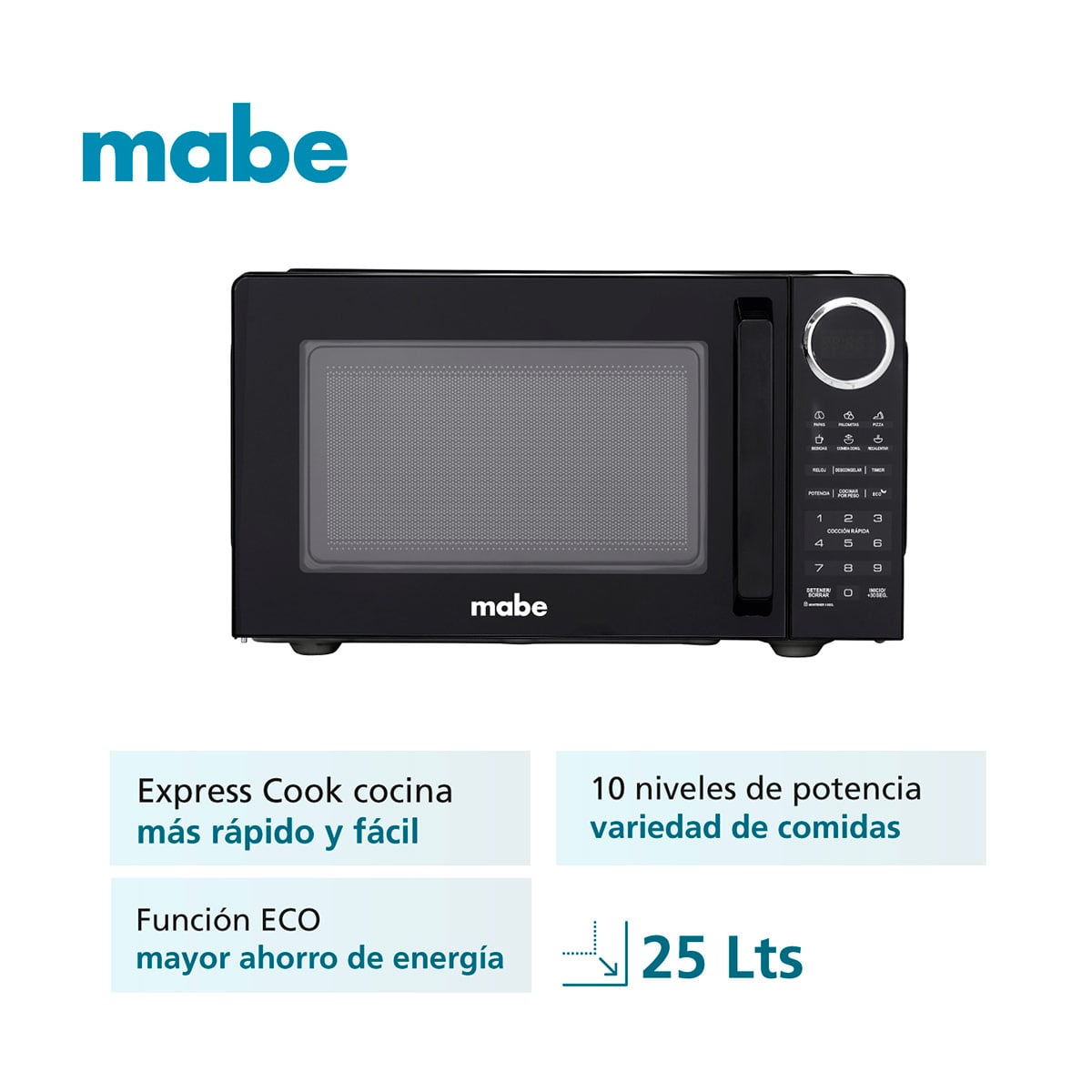 HORNO MICROONDAS MABE 25L HMM09PNJ - 2