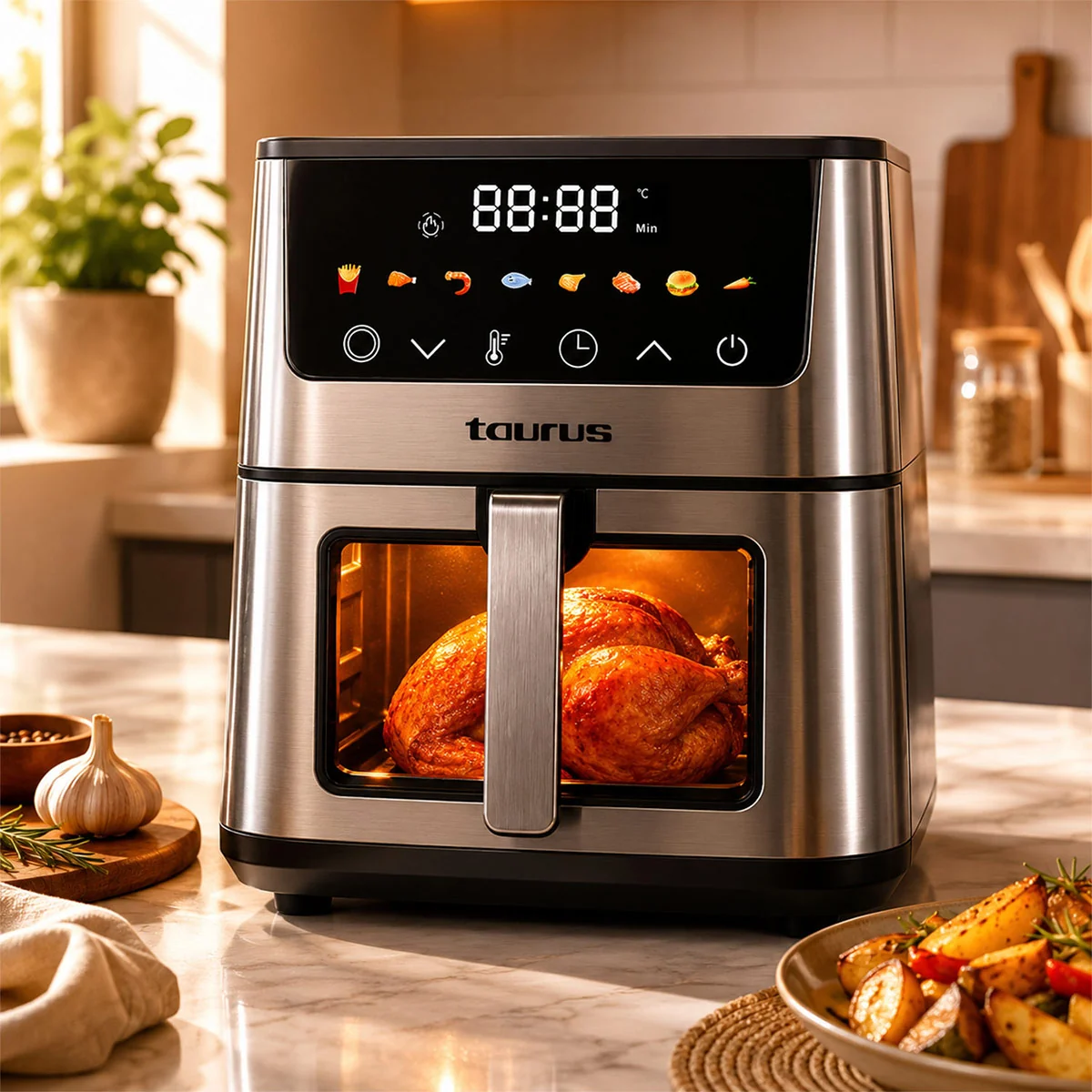 FREIDORA DE AIRE TAURUS 5L DIGITAL SILVER FRYER II - 6