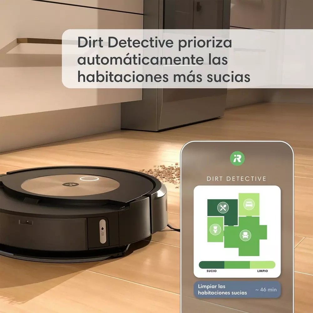 ASPIRADORA MULTIFUNCIONAL ROBOT IROBOT INALÁMBRICA ROOMBA COMBO J9+ - 10