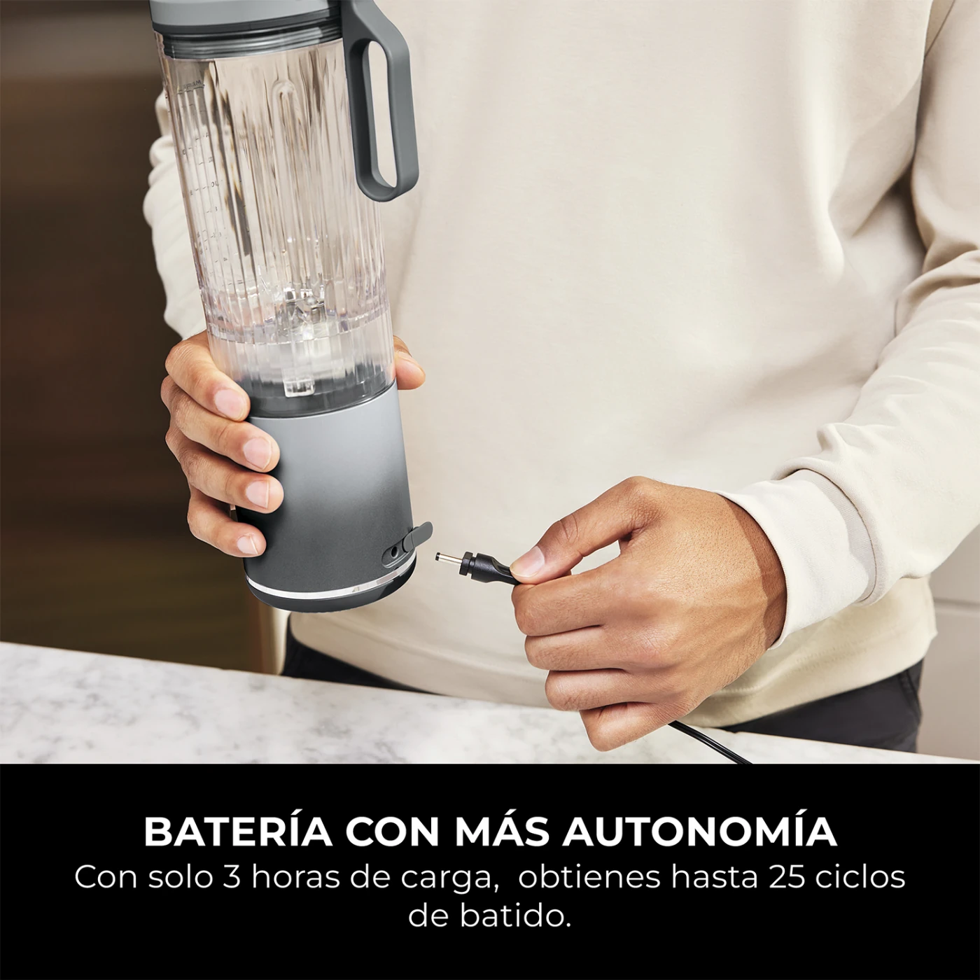 LICUADORA NINJA BLAST MAX SILVER - 4