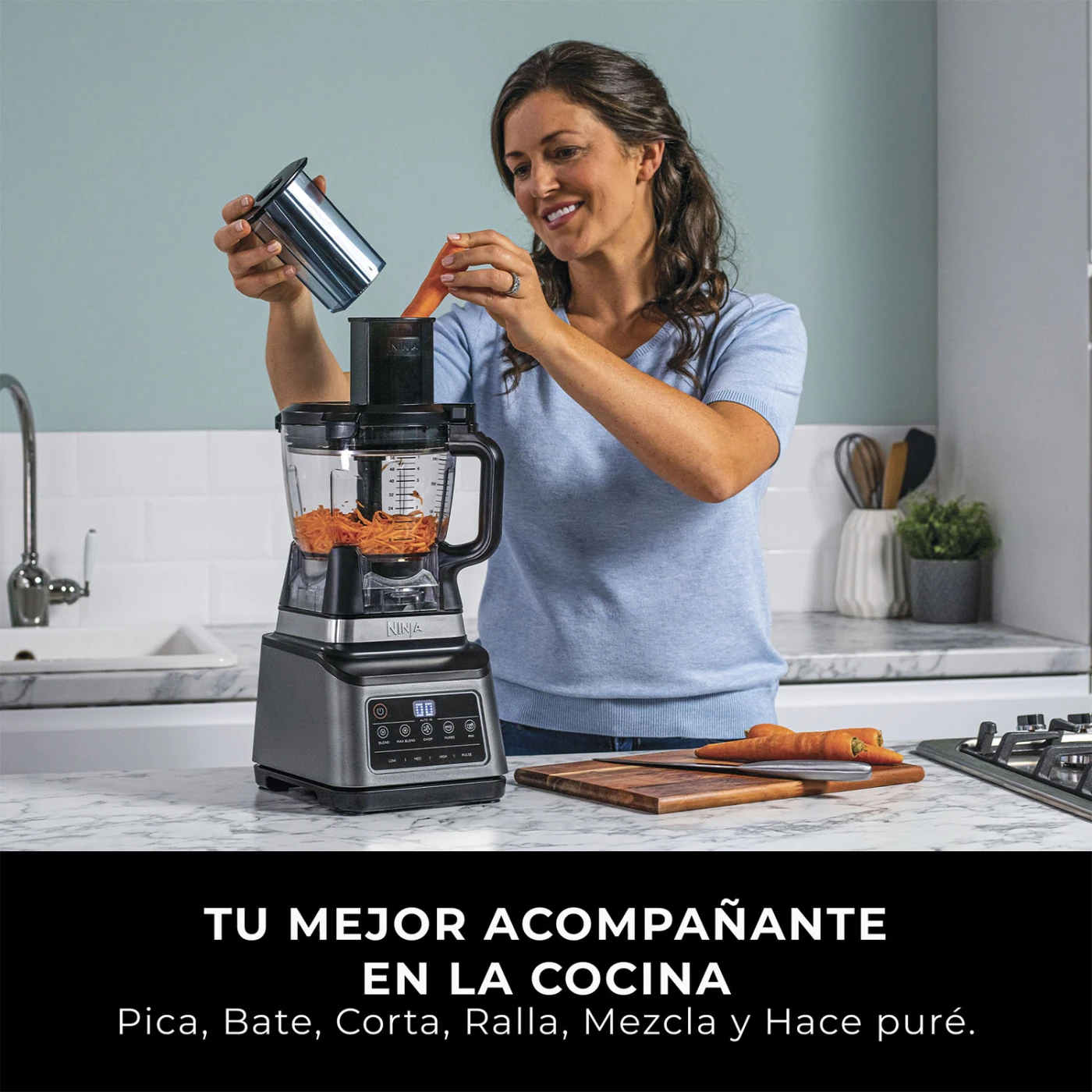 PROCESADORA DE ALIMENTOS Y LICUADORA 3 EN 1 NINJA - 5