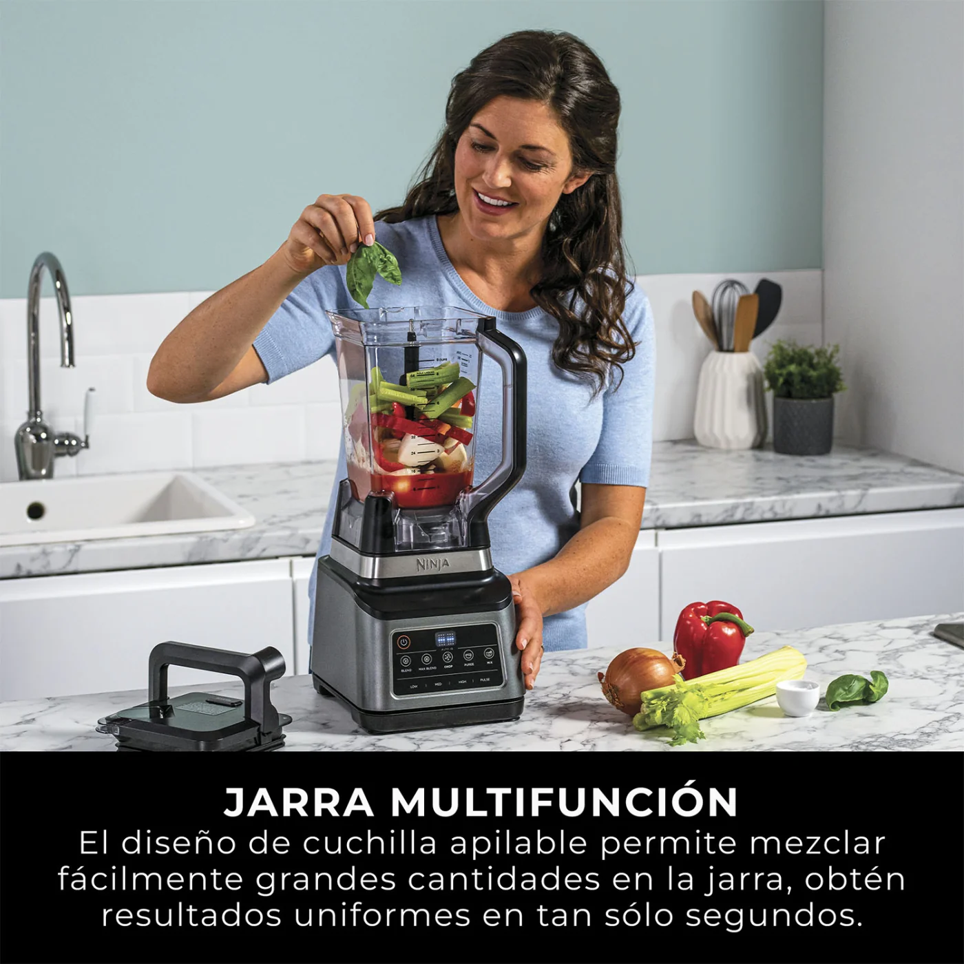 PROCESADORA DE ALIMENTOS Y LICUADORA 3 EN 1 NINJA - 6