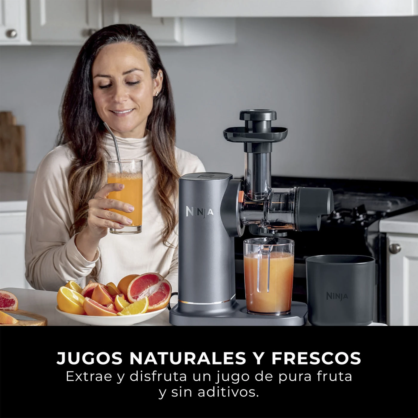 PRENSADORA DE JUGO EN FRIO 150W NINJA - 5