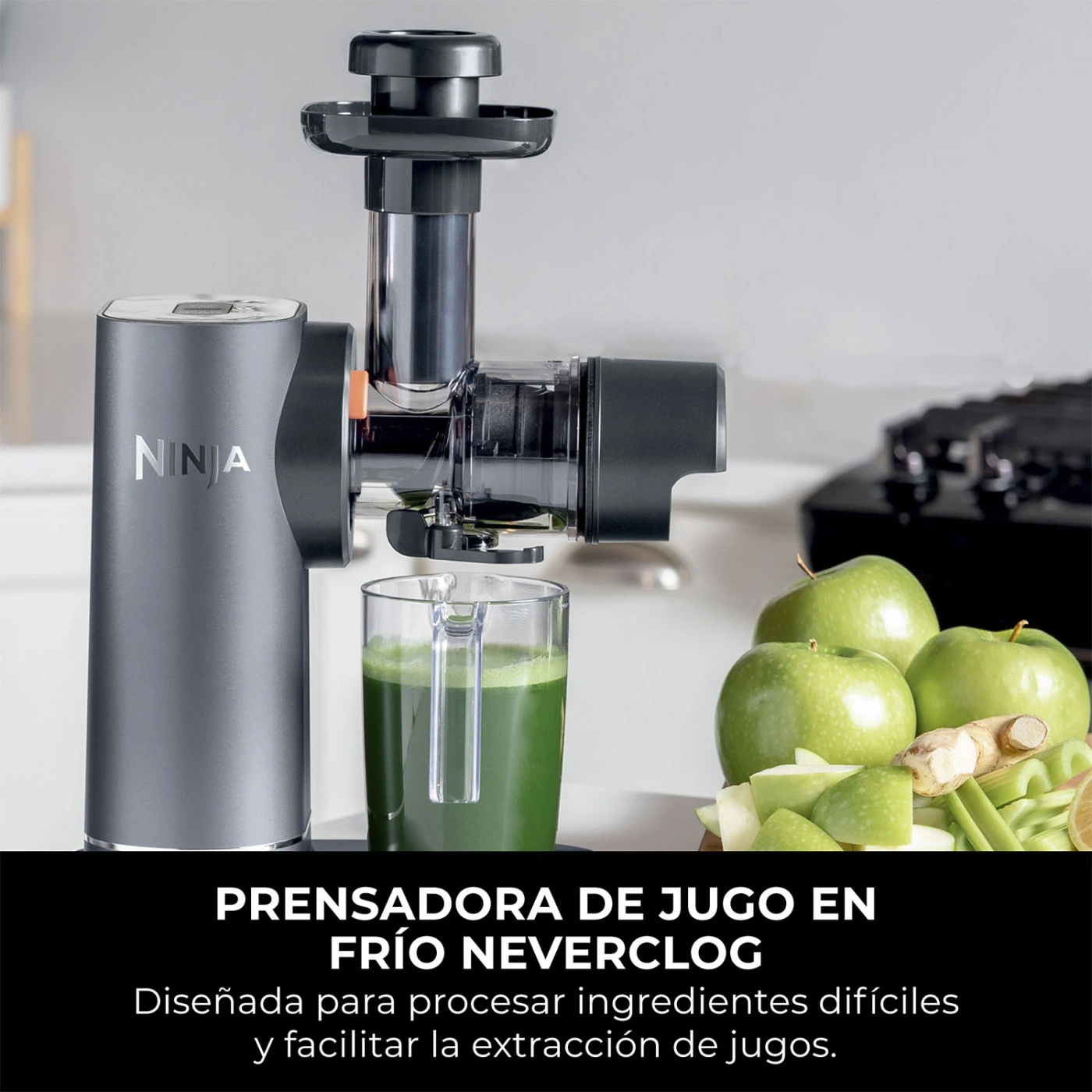 PRENSADORA DE JUGO EN FRIO 150W NINJA - 8