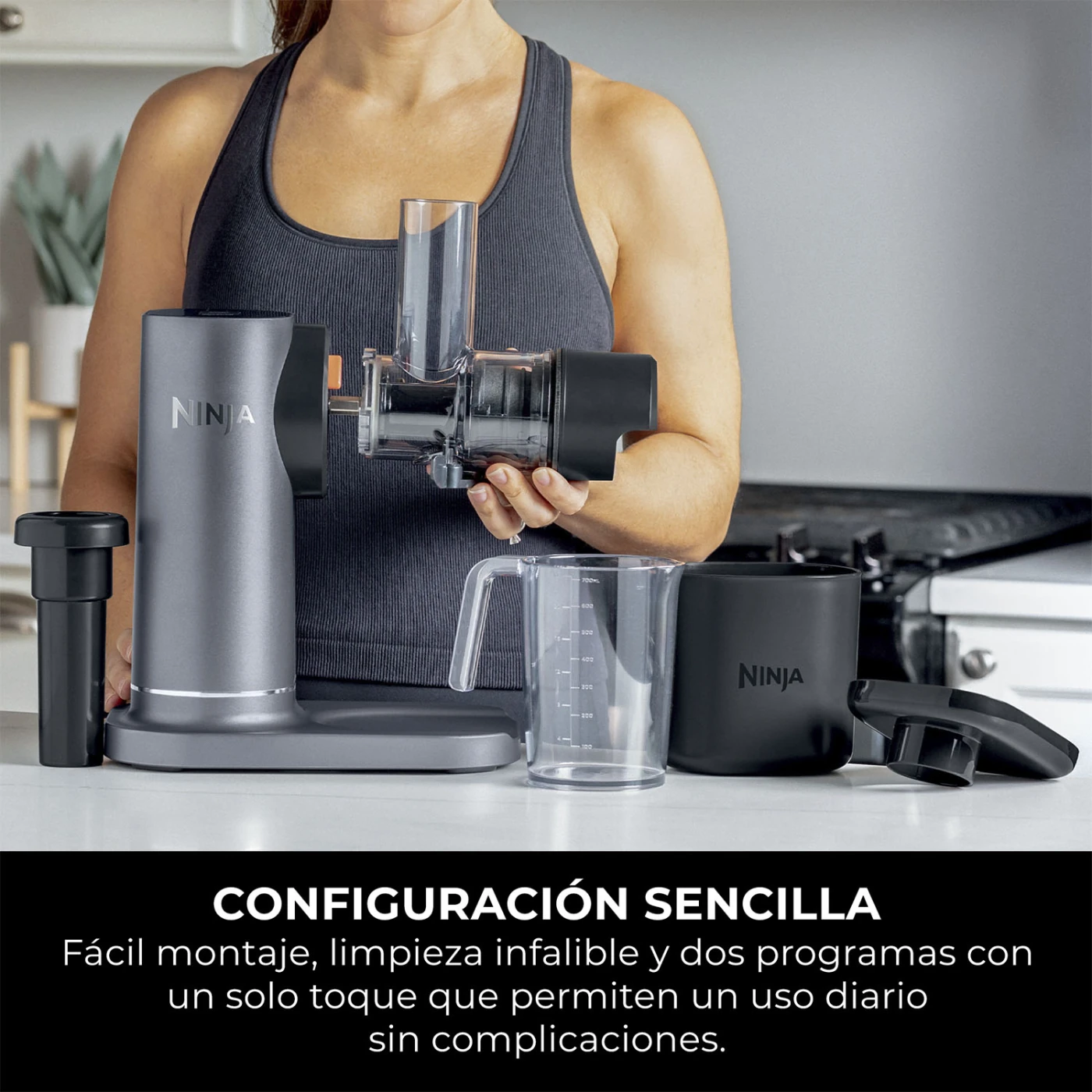 PRENSADORA DE JUGO EN FRIO 150W NINJA - 9